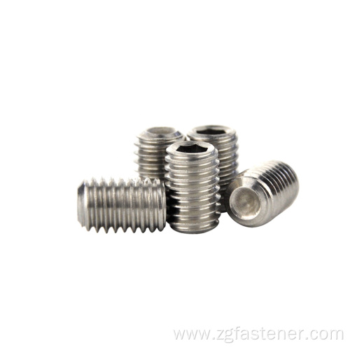 Stainless steel SUS316 set screws with cup point